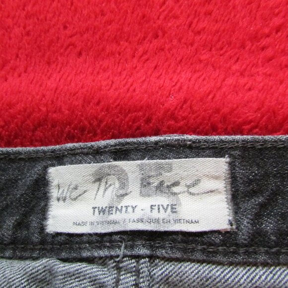 Free People We the Free Black Distressed Shorts High Rise 3-4" inseam - Picture 8 of 8